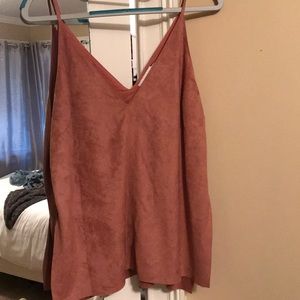 Suede top